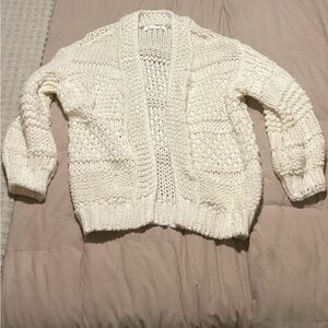 Cozy Cream Knit Sweater Cardigan